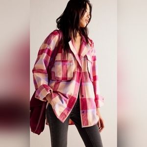 NWT Free People XL flannel
